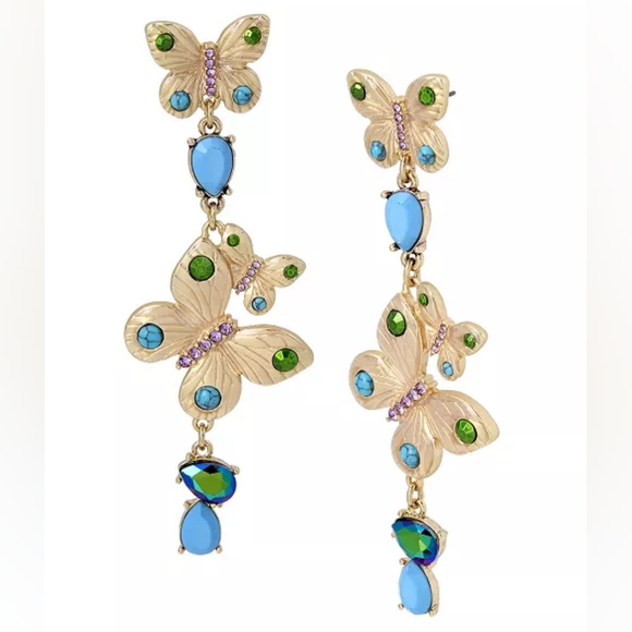Betsey Johnson Matching Butterfly 🦋 Earrings - Picture 10 of 10
